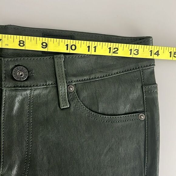 NWOT AG 100% Lamb Leather The Leggings Supper Skinny in Climbing Ivy Size 26 - Picture 11 of 14